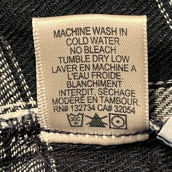 BELLA DAHL Blue Ombre 100% Cotton Flannel Plaid Button Down Shirt Shacket EUC XS - Picture 10 of 10